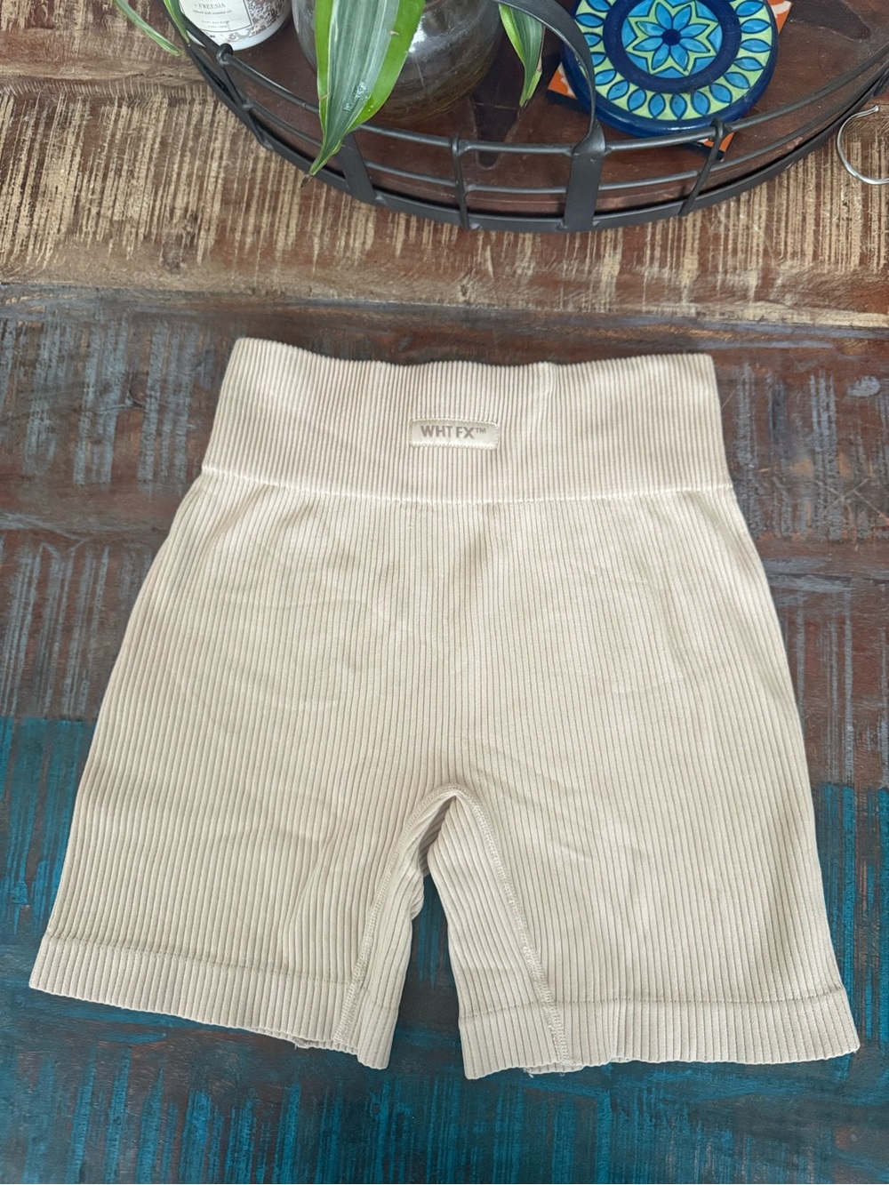White Fox Biker Shorts